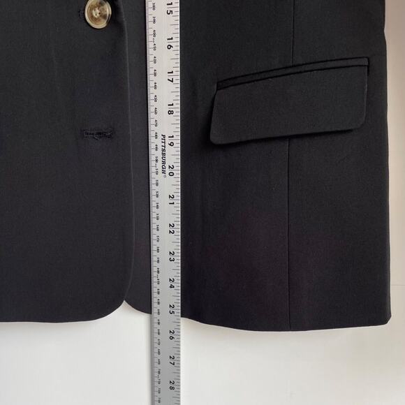 J. Crew Womens Black Classic Fit Single Breasted Blazer Size 4 Career Nwt - Picture 8 of 8